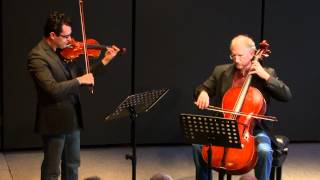 Video thumbnail of "Bela Bartok | Hungarian Folk Melodies for Violin and Cello"