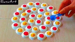 Easy & Simple Rangoli designs 💕|Easy Festival Rangoli design | Easy Kolam Designs | Simple Muggulu 🌺