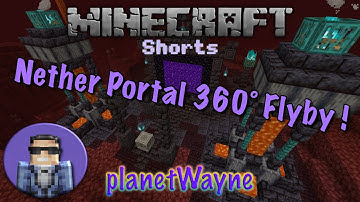 Minecraft - 1.16 The Nether Update - 360° Nether Portal Design - FlyBy !!!