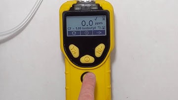 MOSELL - Rae Systems Minirae 3000 PGM-7320 Calibration and Menu Operation