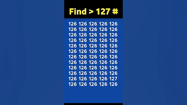 Find the odd number 127 #shorts #viral #number #quiz #maths #iqtest