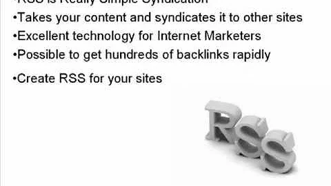 RSS Feeds - How To Create Massive Backlinks with RSS Feeds