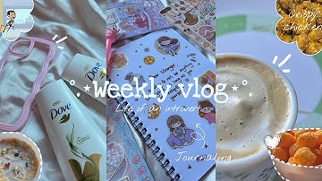 Weekly vlog ♡ | Journaling 🍓, unboxing, going out, food & more #minivlog #weeklyvlog #food #explore
