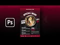 How to Make Simple Food Flyer | Food Restaurant | Adobe Photoshop Tutorial