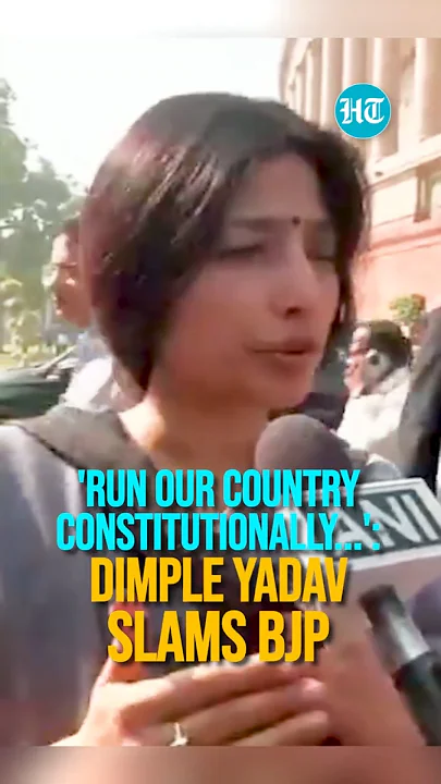 'Run Our Country Constitutionally...': #DimpleYadav Slams #BJP After #SambhalIncident | #sambhal