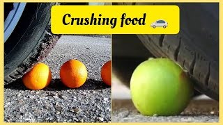 Asmr Crushing Food With Car