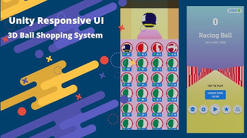 Unity Responsive UI Menu For Mobile Device , Unity 3D UI in Shopping System ,Unity Simple Game Menu