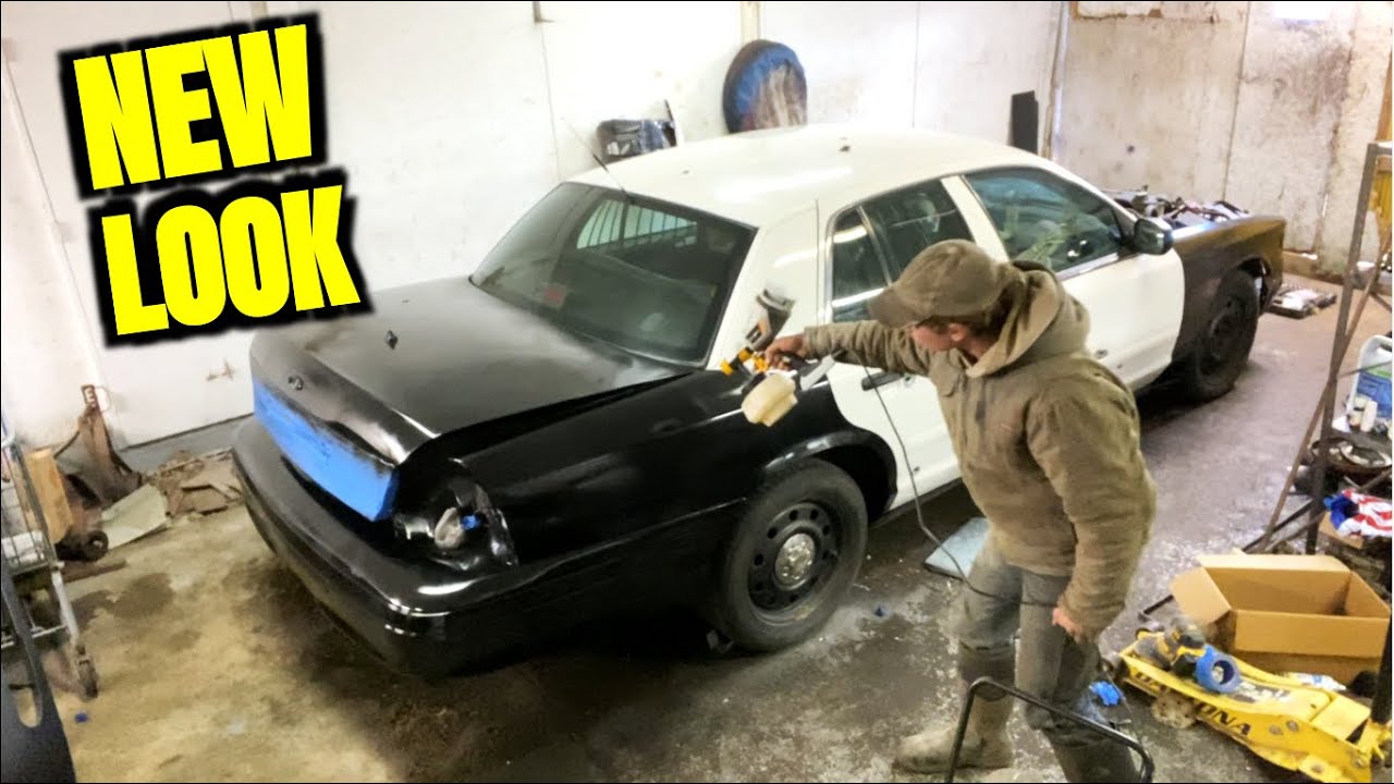 Our Crown Vic get a new look with some fresh paint YouTube