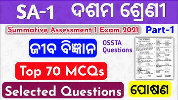Top 70 Life Science Posana MCQs Part-1