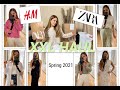 500€ ZARA HAUL + H&M MINI HAUL l huge spring haul | Frühling 2021 | UNBOXING VIDEO