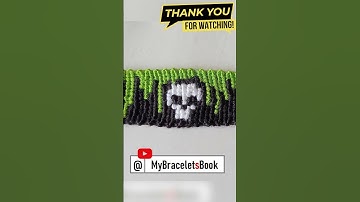 Handmade Ghost Wristband, Inspirational ideas, Friendship Bracelet Tutorial #mybraceletsbook