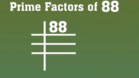 Prime Factors of 88 - prime Factorization