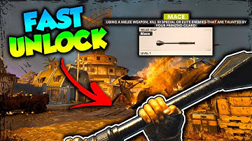 NEW! Unlock MACE Melee Weapon FAST in ZOMBIES With This Strategy *EASY*