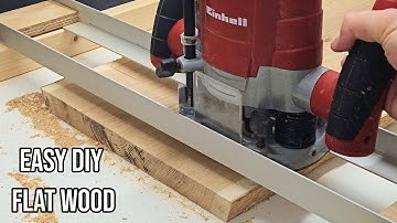 Flattening Wood Without a Planer - DIY Budget Router Sled