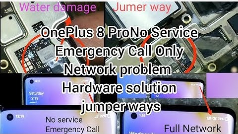 OnePlus 8 Pro No service| emergency call only| OnePlus 8 Pro Network problem|Water damage Jumper way