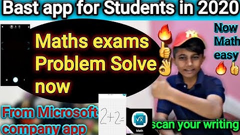Solve Math problems with your Camera phone using Microsoft Math Solve app a math calculator  scan ||