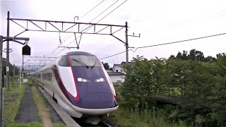 JR山形新幹線E3系2000番台L67編成 つばさ143号山形行き 置賜駅入線