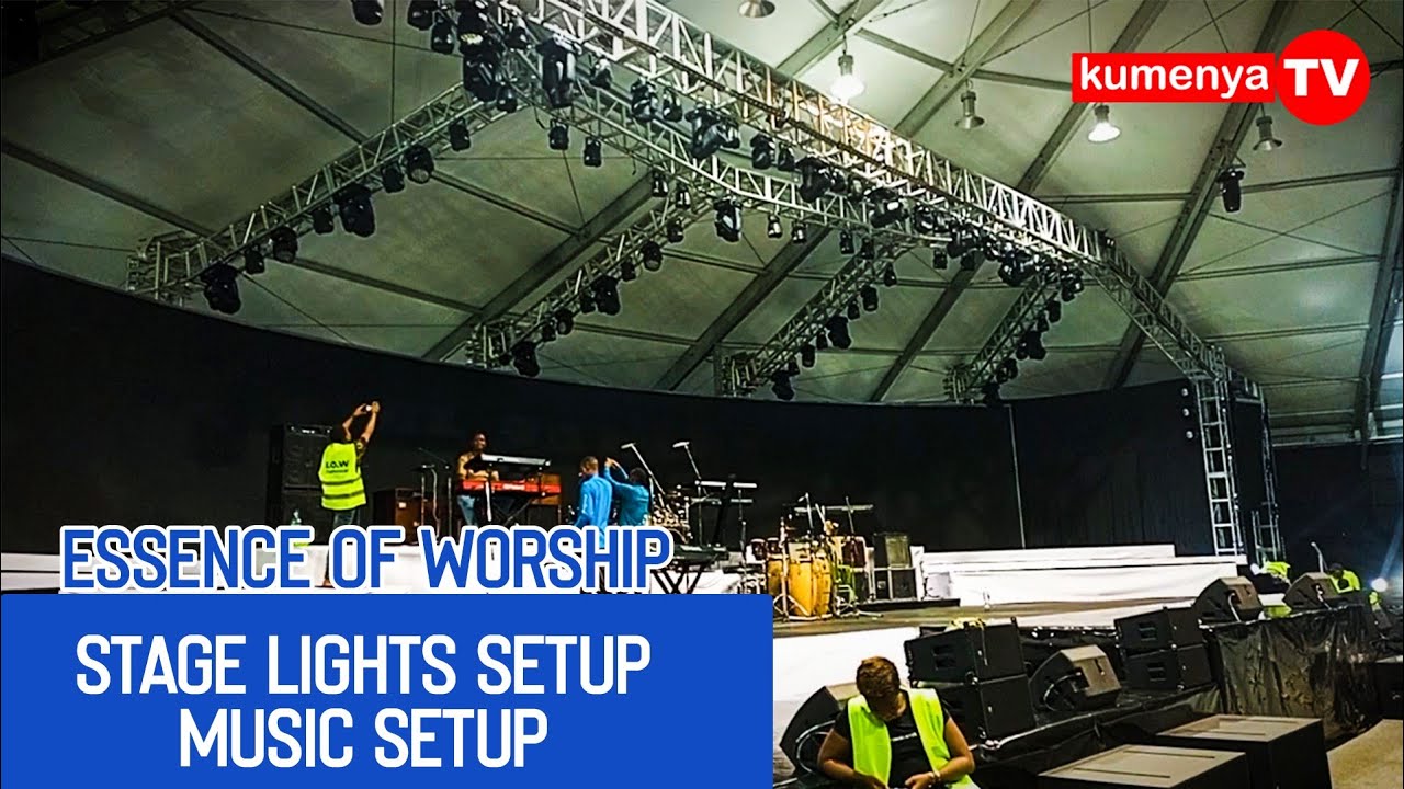 Essence Of Worship Stage light and music setup this year at the superdome tz