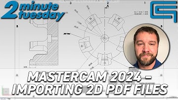 Mastercam 2024 – Importing 2D PDF Files