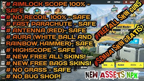 New Assets Npk Ros Free All SKIN?🤔😄+ AIMLOCK 100% AND NO RECOIL💪