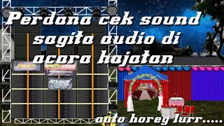 Animasi sound system akhirnya tampil juga Sagita audio di hajatan
