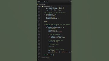 Snake game using Python 🐍  #python  #gamedevelopment  #snakegame