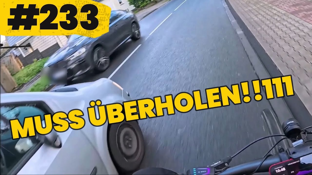 Radfahrerin geschnitten, Radfahrer auf Abwegen und Radfaher muss überholt werden FDD Folge