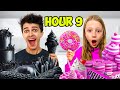 Eating Only ONE Color Food for 24 Hours! (ft. Like Nastya)