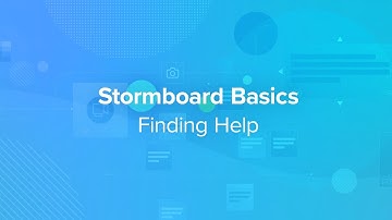 Stormboard Basics: Finding Help