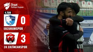 Erzurumspor 0-3 24 Erzincanspor MAÇ ÖZETİ (Ziraat Türkiye Kupası 4. Tur Maç) / 06.12.2023