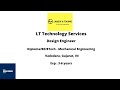Lt technology services  design engineer  diplomabebtech  mechanical  vadodara gujarat in