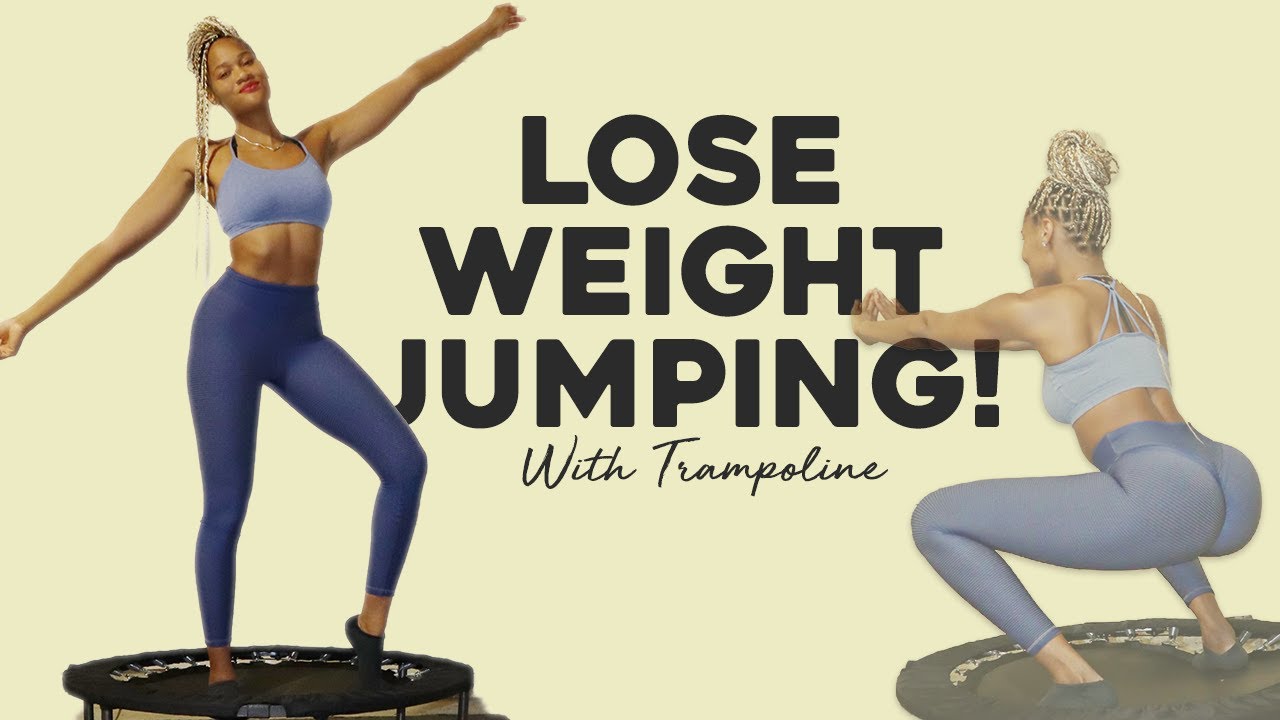 Lose Weight Jumping Trampoline Workout 🤸🏾‍♀️ -
