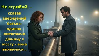 картинка: Не стрибай, – сказав знесилений батько-одинак, витягаючи дівчину з мосту – вона виявилася…
