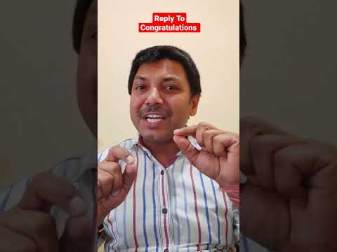 Reply To Congratulations