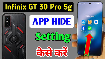 How to hide apps in Infinix gt 30 pro /Infinix gt 30 pro 5g app hide/app hide setting