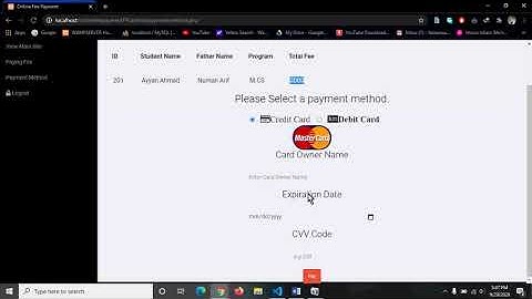 3-Online Fee Payment system final project overview video