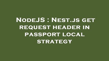 NodeJS : Nest.js get request header in passport local strategy