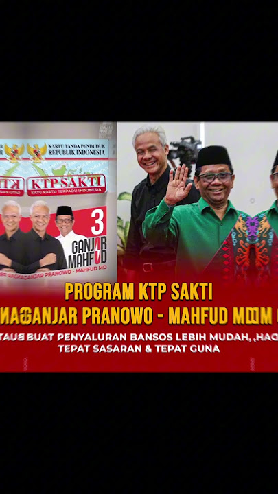 program ktp sakti ganjar mahfud untuk penyaluran bantuan lebih tepat #shorts #ganjarpranowo