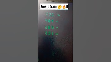 Smart Brain 🤔🔥|| Mathisfun || #shorts #mathshorts #mathstrick #youtubeshort #viralshorts