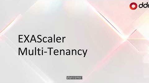 Multitenancy EXA ISC With Caption