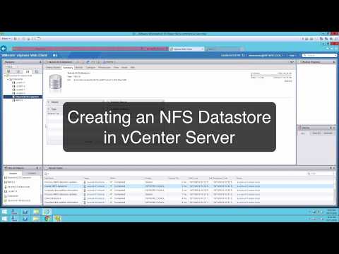 Creating NFS Datastores