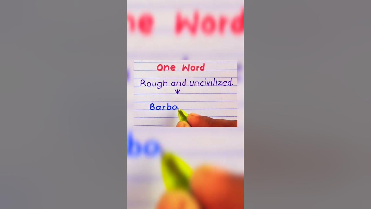 One Word Substitution Barbaric onewordsubstitution vocabulary jocko-willink-on-twitter-aftermath-barbaric-activities