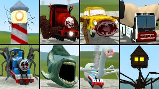 LIGHTHOUSE MONSTER, CAR EATER, BUS EATER, THE BLOOP, CURSED THOMAS, HOUSE HEAD AND FRIENDS In GMod!!