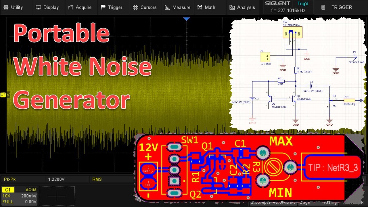 A Portable White Noise Generator Circuit - YouTube