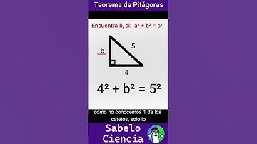 Encontrar un Cateto: Teorema de Pitágoras | En menos de 1 minuto #matematicas #triángulos