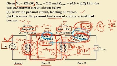 Polyphase Circuit (Topic 8a : Per Unit Analysis of Transformer Network) - Part 3/4