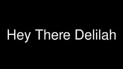 Plain White T's - Hey There Delilah (Lyrics)