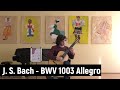 J. S. Bach - BWV 1003 Allegro, Tobiáš Krpec, classical guitar, awesome #bachguitar #klasickakytara