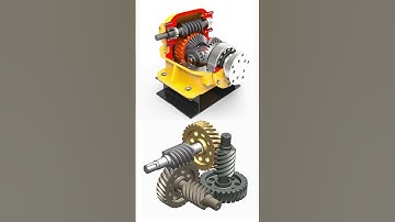 Differential Gearbox|| bevel and worm gear box | #shorts #mechanism