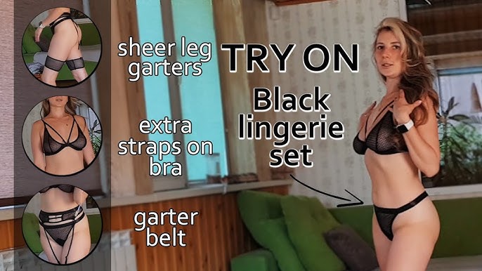TRY ON sheer bra no wire 